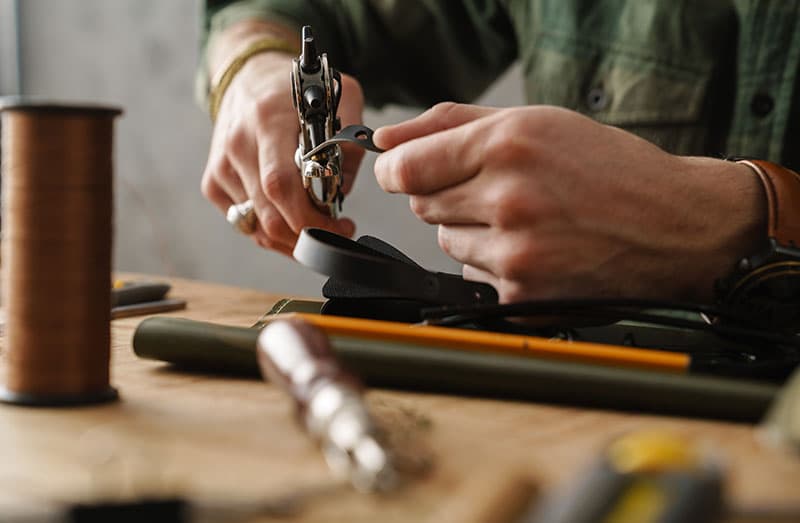Leather crafting workshop
