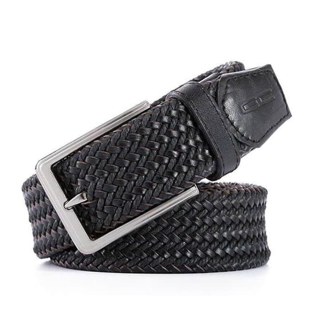 Textured Leather Belt